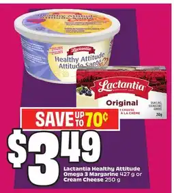 Chalo FreshCo Lactantia Healthy Attitude Omega 3 Margarine 427 g or Cream Cheese 250 g offer