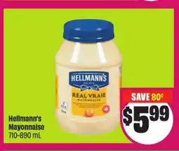 Chalo FreshCo Hellmann's Mayonnaise 710-890 mL offer