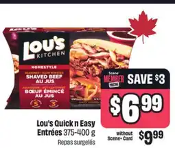 Chalo FreshCo Lou's Quick n Easy Entrées 375-400 g offer