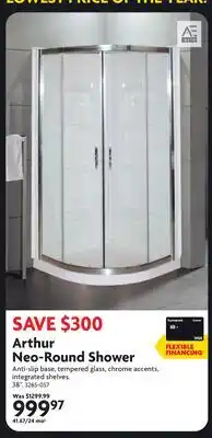 Home Hardware Arthur Neo-Round Shower offer
