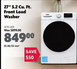 Home Hardware 27 5.2 Cu. Ft. Front Load Washer offer