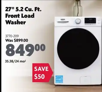Home Hardware 27 5.2 Cu. Ft. Front Load Washer offer