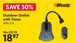 Home Hardware Outdoor Outlet with Timer offer