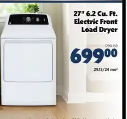 Home Hardware 27 6.2 Cu. Ft. Electric Front Load Dryer offer