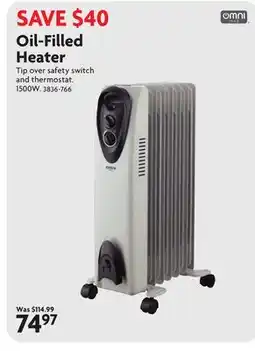 Home Hardware Oil-Filled Heater offer