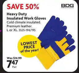 Home Hardware Heavy Duty Insulated Work Gloves offer