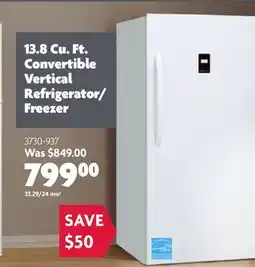 Home Hardware OMNIMAX 13.8 Cu. Ft. Convertible Vertical Refrigerator/Freezer offer