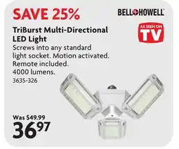 Home Hardware TriBurst Multi-Directional LED Light offer