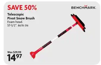 Home Hardware Telescopic Pivot Snow Brush offer