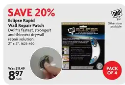 Home Hardware Eclipse Rapid Wall Repair Patch offer