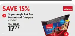 Home Hardware Super Angle Pet Pro Broom and Dustpan offer