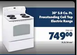 Home Hardware 30 5.0 Cu. Ft. Freestanding Coil Top Electric Range offer