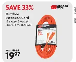 Home Hardware Outdoor Extension Cord offer