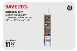 Home Hardware Kitchen & Bath Silicone II Sealant offer