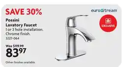 Home Hardware Possini Lavatory Faucet offer