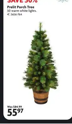 Home Hardware Prelit Porch Tree offer