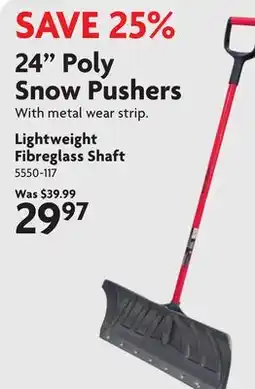 Home Hardware 24 Poly Snow Pushers offer