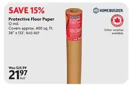 Home Hardware Protective Floor Paper offer
