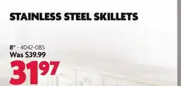 Home Hardware STAINLESS STEEL SKILLETS 8 offer
