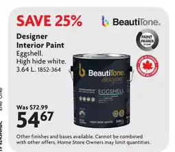 Home Hardware Designer Interior Paint offer