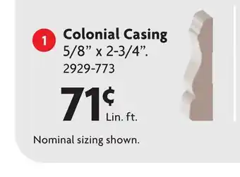 Home Hardware Colonial Casing offer