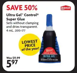 Home Hardware LEPAGE Ultra Gel Control Super Glue offer