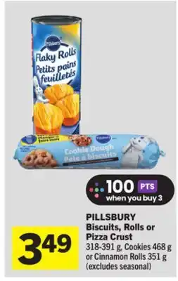 Foodland PILLSBURY Biscuits, Rolls or Pizza Crust offer