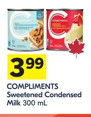 Foodland COMPLIMENTS Sweetened Condensed Milk offer