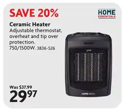 Home Hardware Ceramic Heater offer