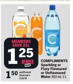 Foodland COMPLIMENTS Sparkling or Fizzy Flavoured or Unflavoured Water offer