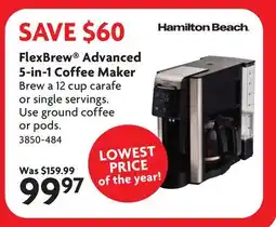 Home Hardware FlexBrew Advanced 5-in-1 Coffee Maker offer