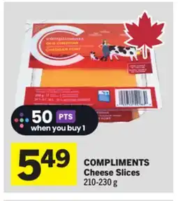 Foodland COMPLIMENTS Cheese Slices offer