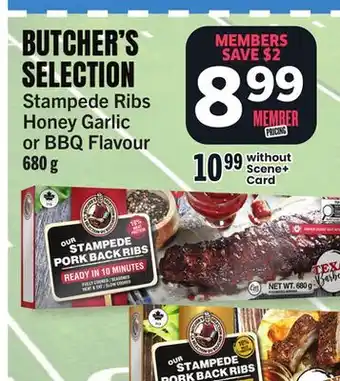 Foodland Stampede Ribs Honey Garlic or BBQ Flavour offer