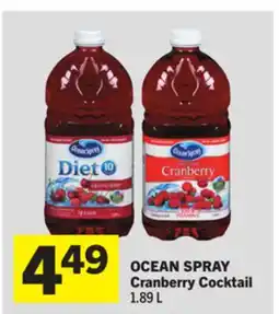 Foodland OCEAN SPRAY Cranberry Cocktail offer