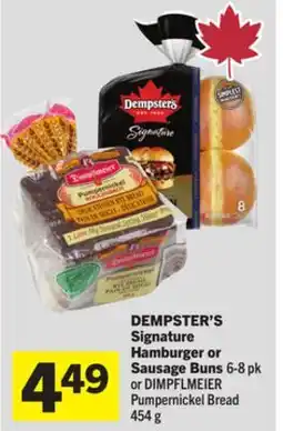 Foodland DEMPSTER'S Signature Hamburger or Sausage Buns offer