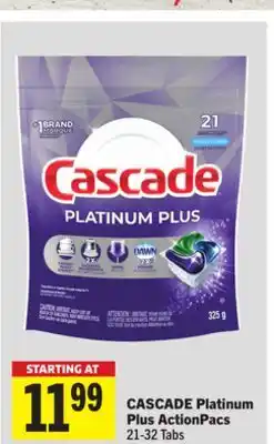 Foodland CASCADE Platinum Plus ActionPacs offer