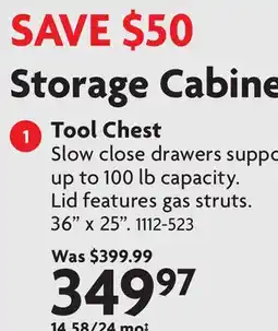 Home Hardware Storage Cabinets Tool Chest offer