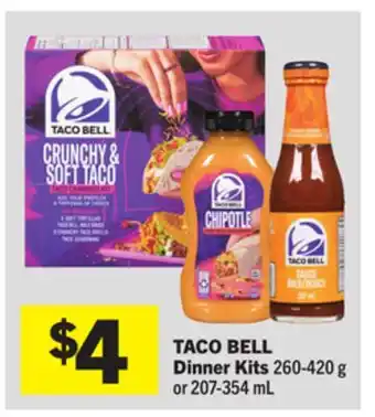 Foodland TACO BELL Dinner Kits offer