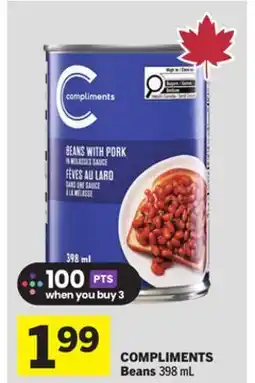 Foodland COMPLIMENTS Beans offer