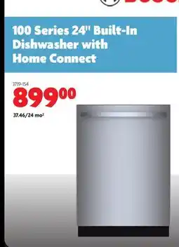 Home Hardware 100 Series 24 Built-In Dishwasher with Home Connect offer