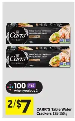 Foodland CARR'S Table Water Crackers offer