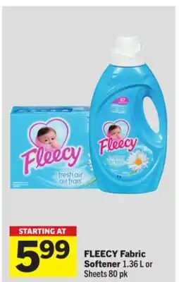 Foodland FLEECY Fabric Softener offer