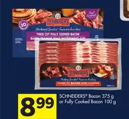 Foodland SCHNEIDERS Bacon 375 g or Fully Cooked Bacon 100 g offer