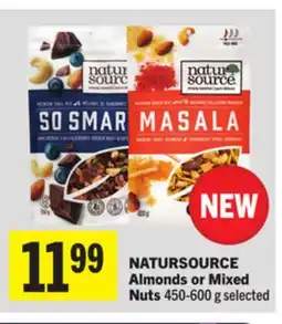 Foodland NATURSOURCE Almonds or Mixed Nuts offer