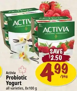 Farm Boy Activia Probiotic Yogurt offer