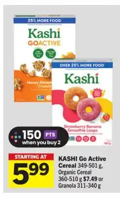 Foodland KASHI Go Active Cereal offer