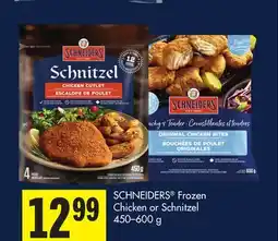 Foodland SCHNEIDERS Frozen Chicken or Schnitzel offer