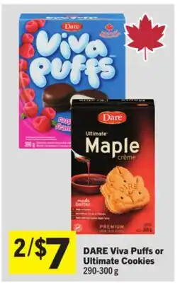 Foodland DARE Viva Puffs or Ultimate Cookies offer