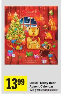 Foodland LINDT Teddy Bear Advent Calendar offer