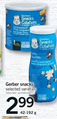 Fortinos GERBER SNACKS, 42-192 G offer